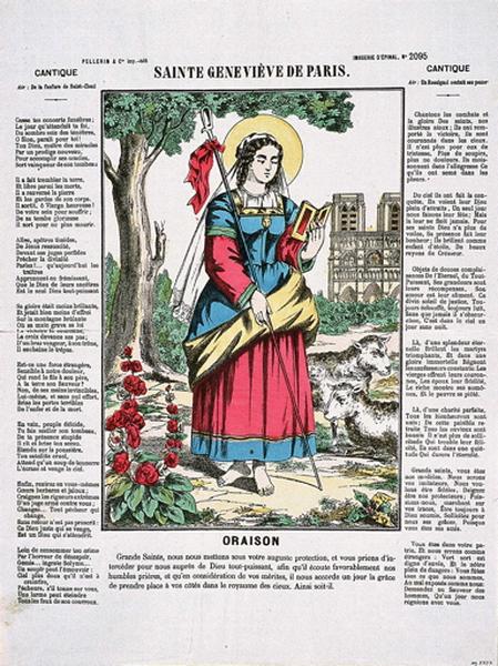 SAINTE GENEVIEVE DE PARIS. (titre inscrit)