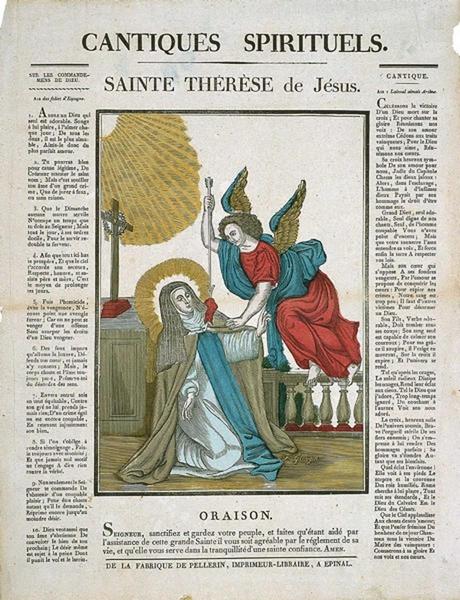 CANTIQUES SPIRITUELS. / SAINTE THERESE de Jesus. (titre inscrit)