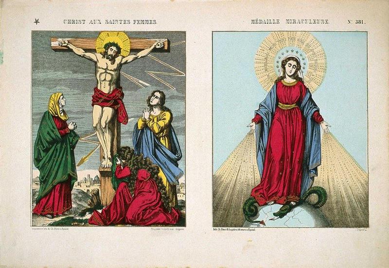 CHRIST AUX SAINTES FEMMES. / MEDAILLE MIRACULEUSE. N°.381. (titre inscrit)