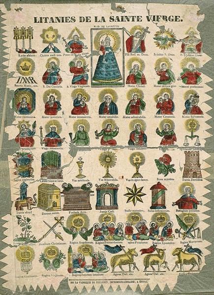 LITANIES DE LA SAINTE VIERGE. (titre inscrit)