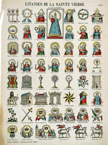 LITANIES DE LA SAINTE VIERGE. 455. (titre inscrit)