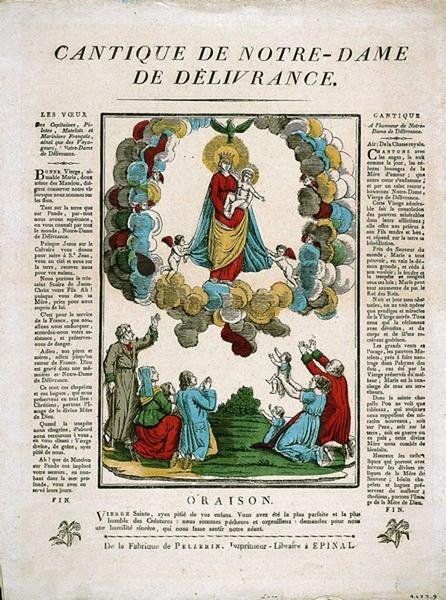 CANTIQUE DE NOTRE-DAME / DE DELIVRANCE. (titre inscrit)