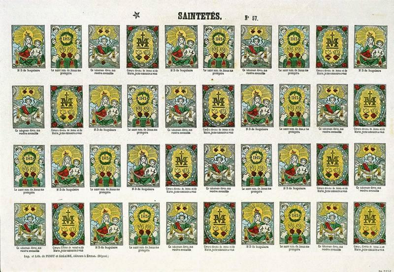 SAINTETES. n°57. (titre inscrit)