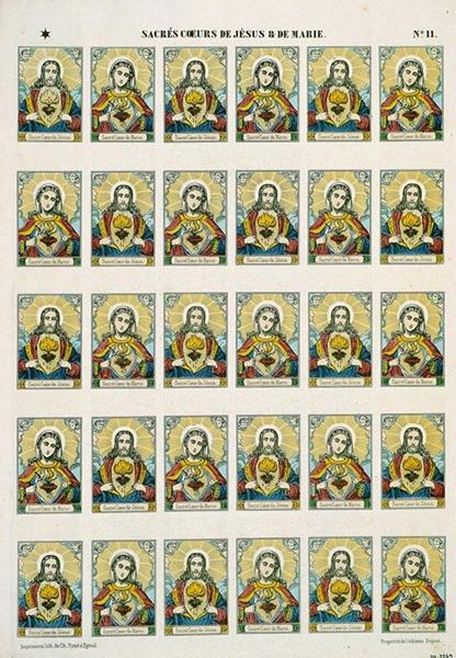 SACRES COEURS DE JESUS ET DE MARIE. N°.11. (titre inscrit)