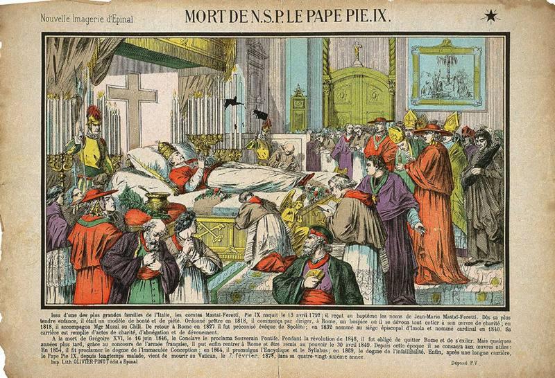 MORT DE N.S. LE PAPE PIE.IX. (titre inscrit)