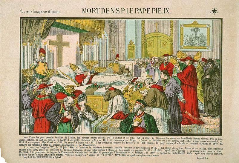 MORT DE N.S. LE PAPE PIE.IX. (titre inscrit)