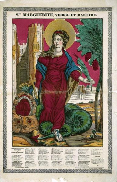 Ste MARGUERITE, VIERGE ET MARTYRE. (titre inscrit)