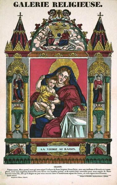 GALERIE RELIGIEUSE / LA VIERGE AU RAISIN (titre inscrit)