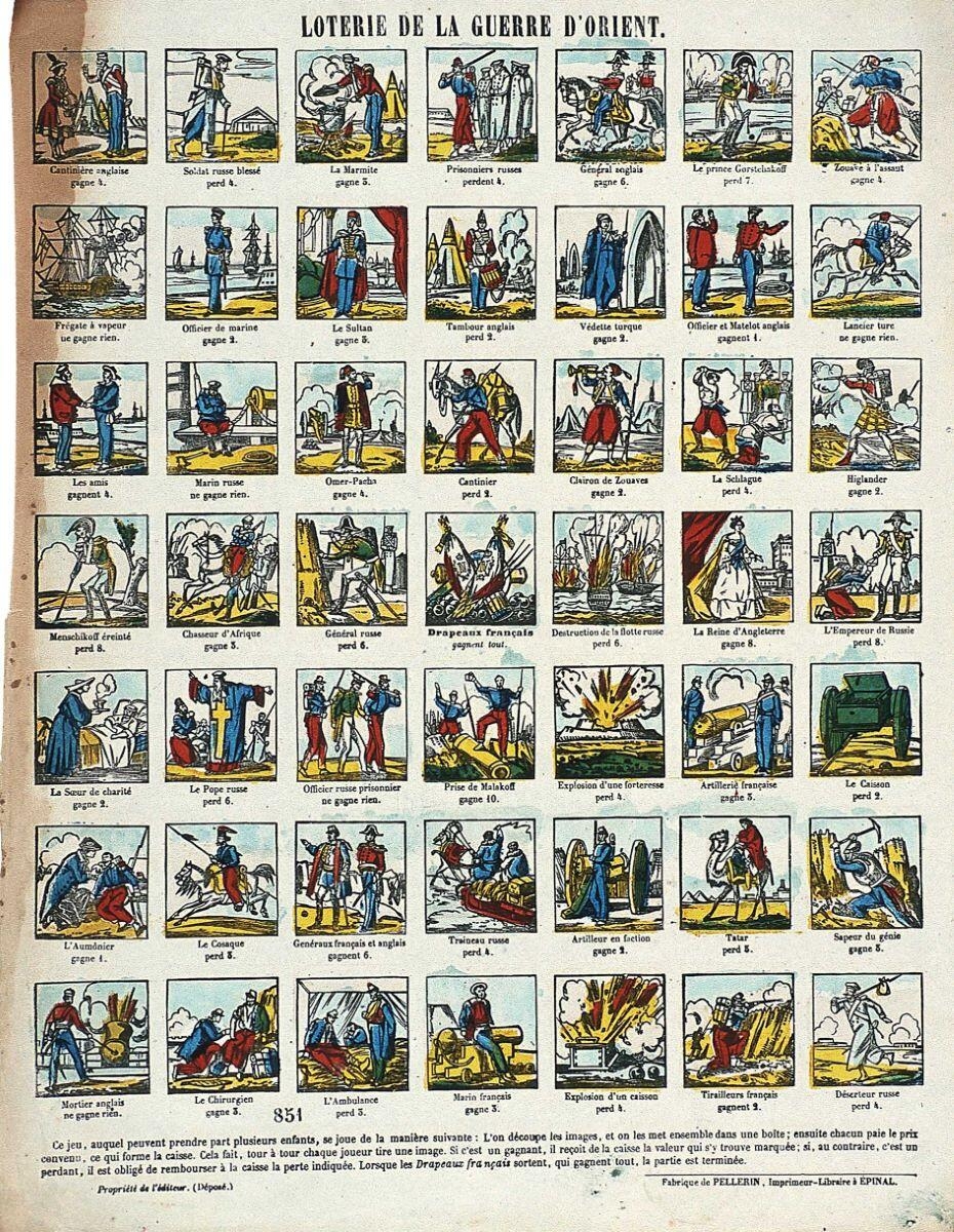 LOTERIE DE LA GUERRE D'ORIENT. / 851 (titre inscrit)