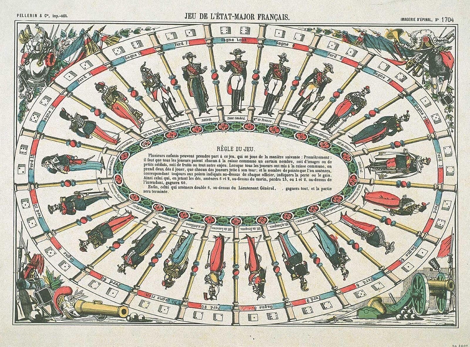 JEU DE L'ÉTAT-MAJOR FRANÇAIS. (titre inscrit)