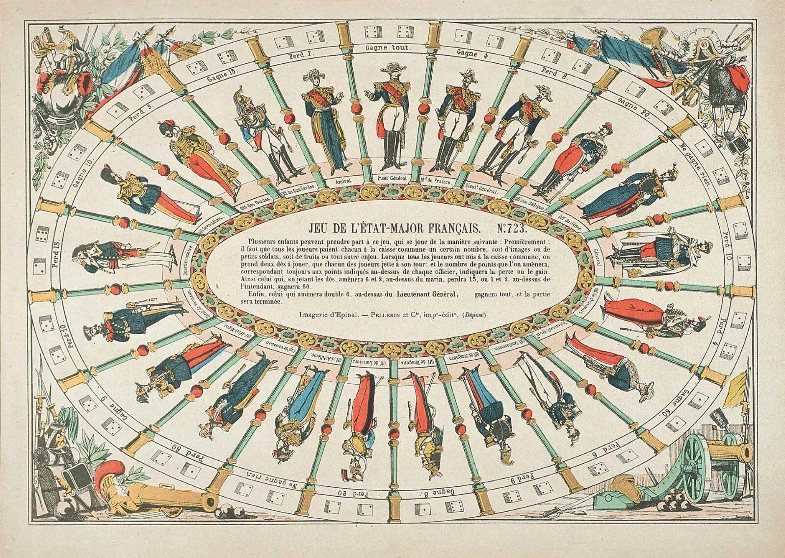 JEU DE L'ÉTAT-MAJOR FRANÇAIS. N°.723. (titre inscrit)