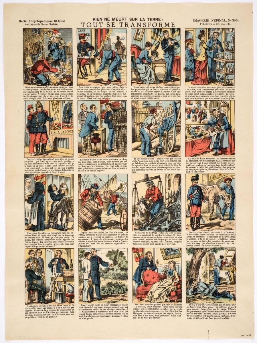 RIEN NE MEURT SUR LA TERRE : / TOUT SE TRANSFORME (titre inscrit)