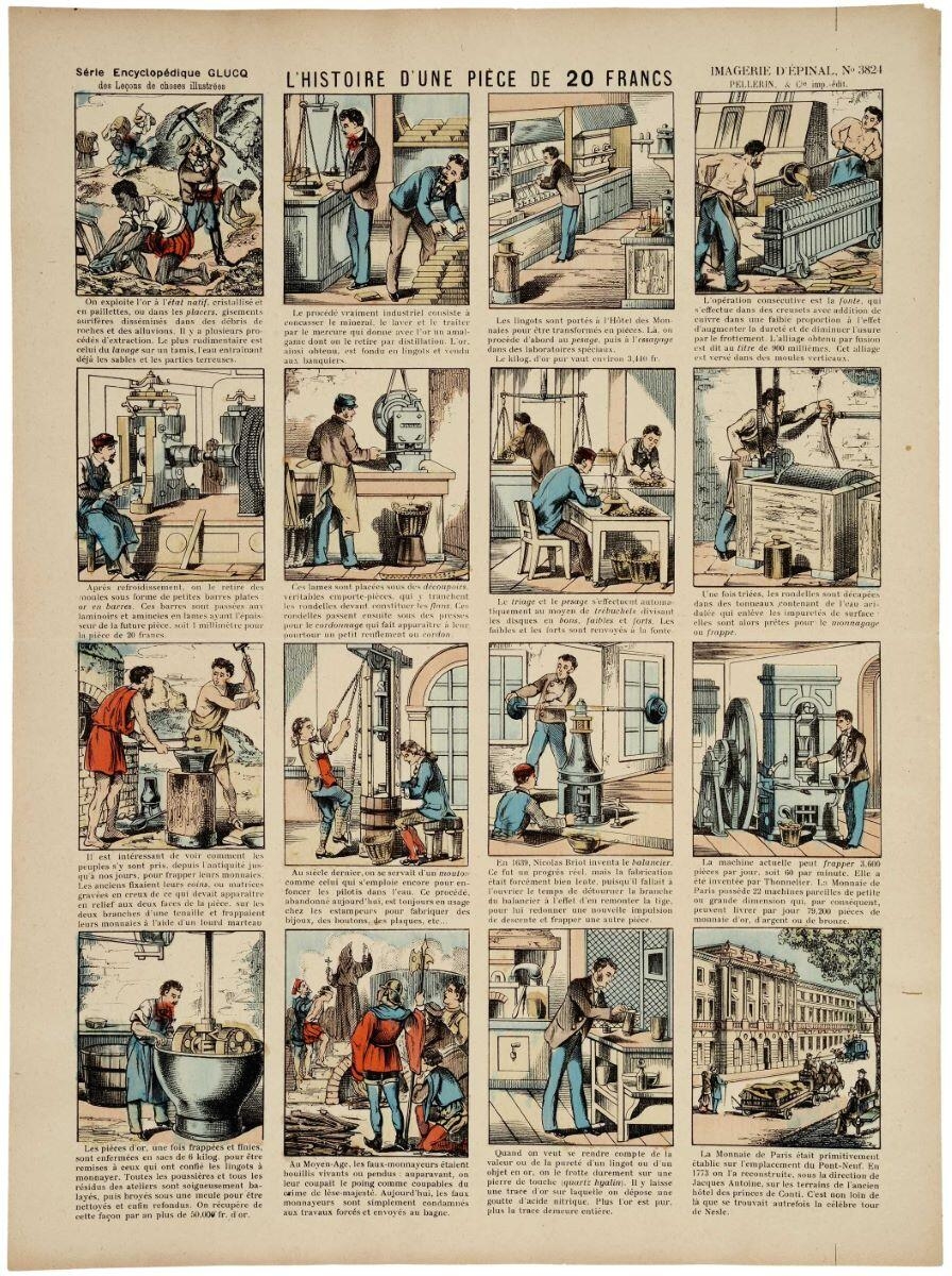 L'HISTOIRE D'UNE PIÈCE DE 20 FRANCS (titre inscrit)