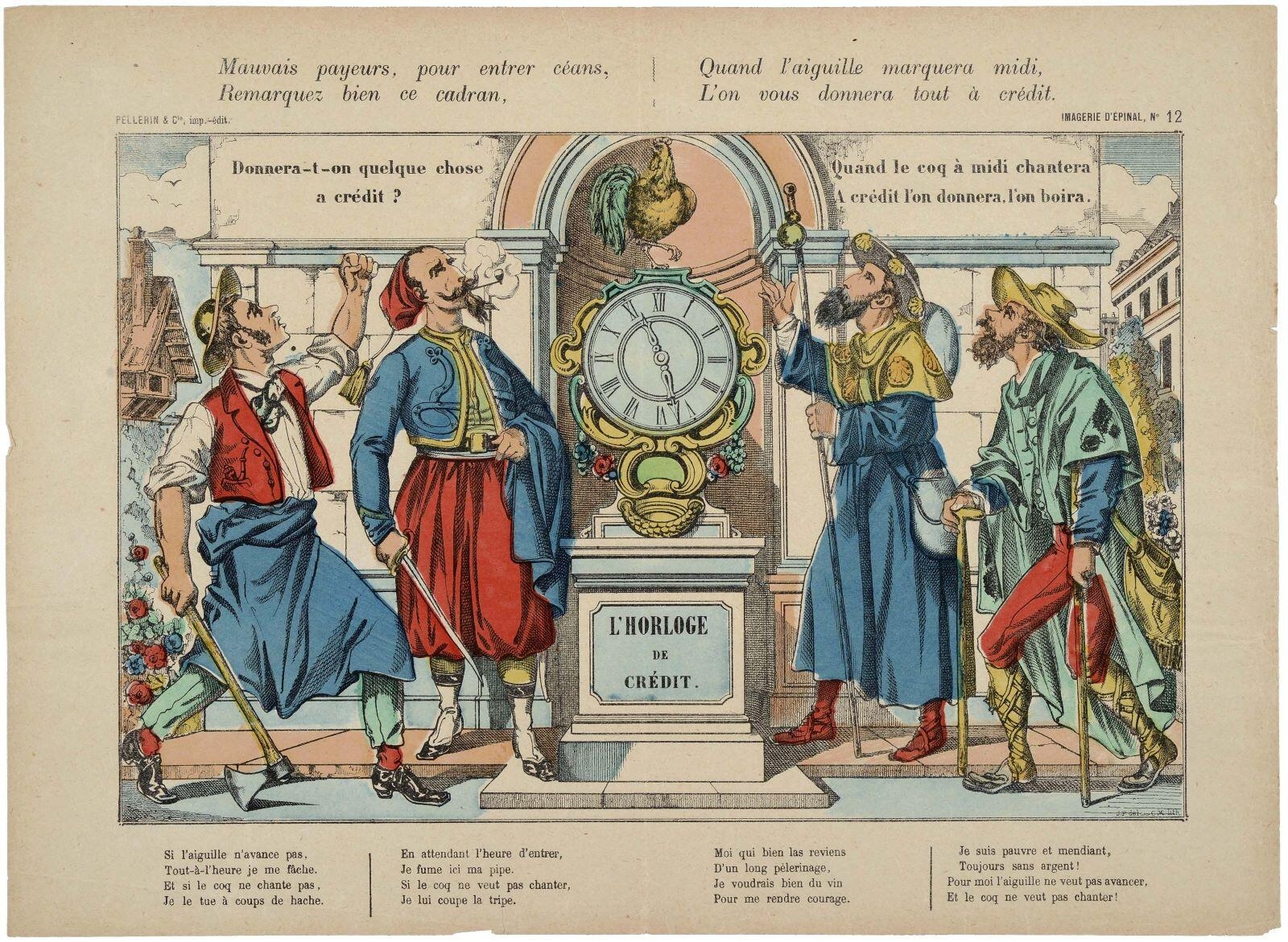 L'HORLOGE DE CRÉDIT. (titre inscrit)