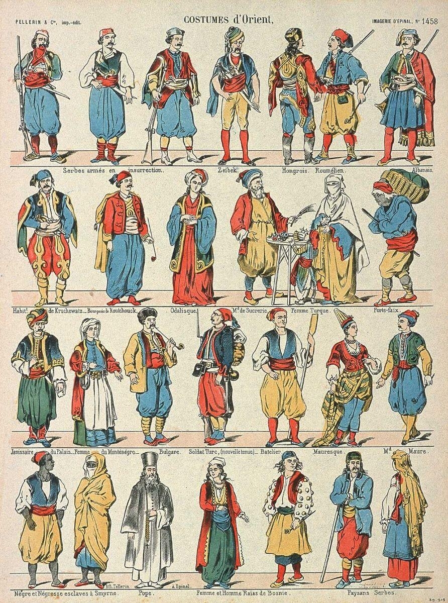 COSTUMES d'Orient, (titre inscrit)