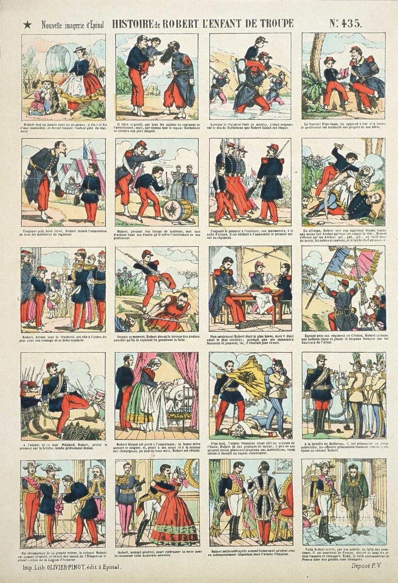 HISTOIRE de ROBERT L'ENFANT DE TROUPE N°.435. (titre inscrit)