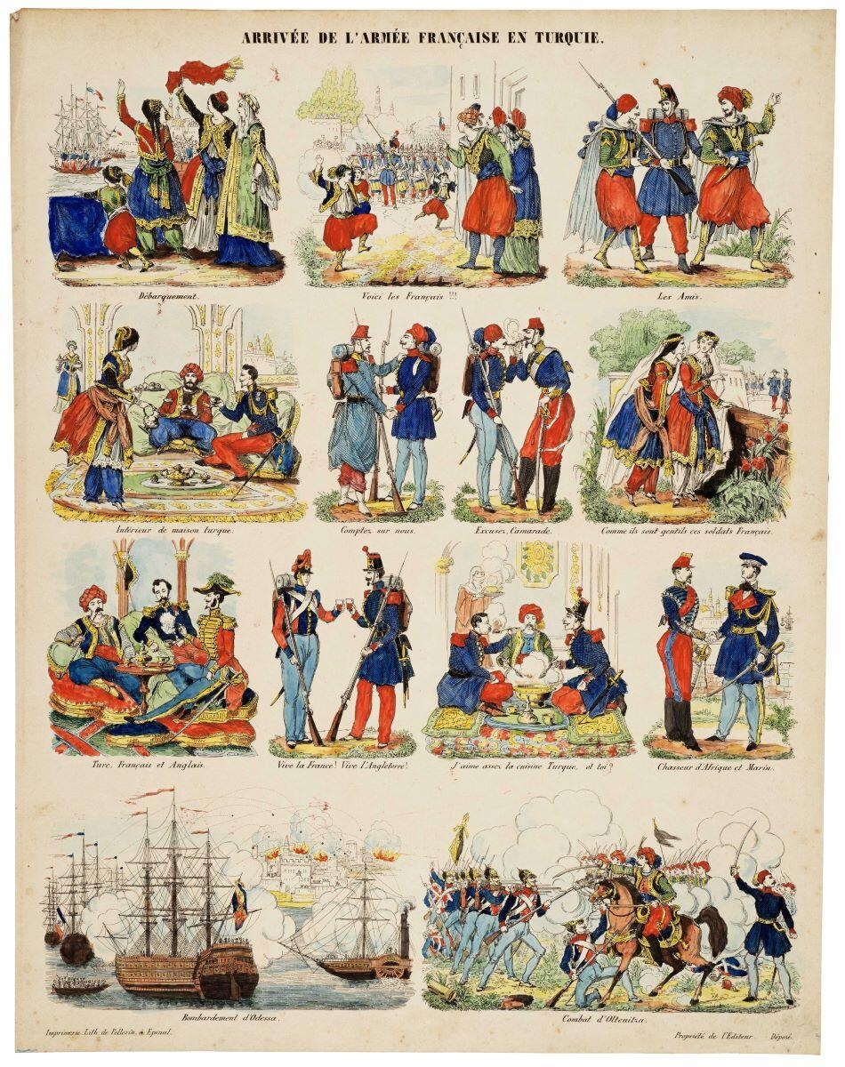 ARRIVÉE DE L'ARMÉE FRANÇAISE EN TURQUIE. (titre inscrit)