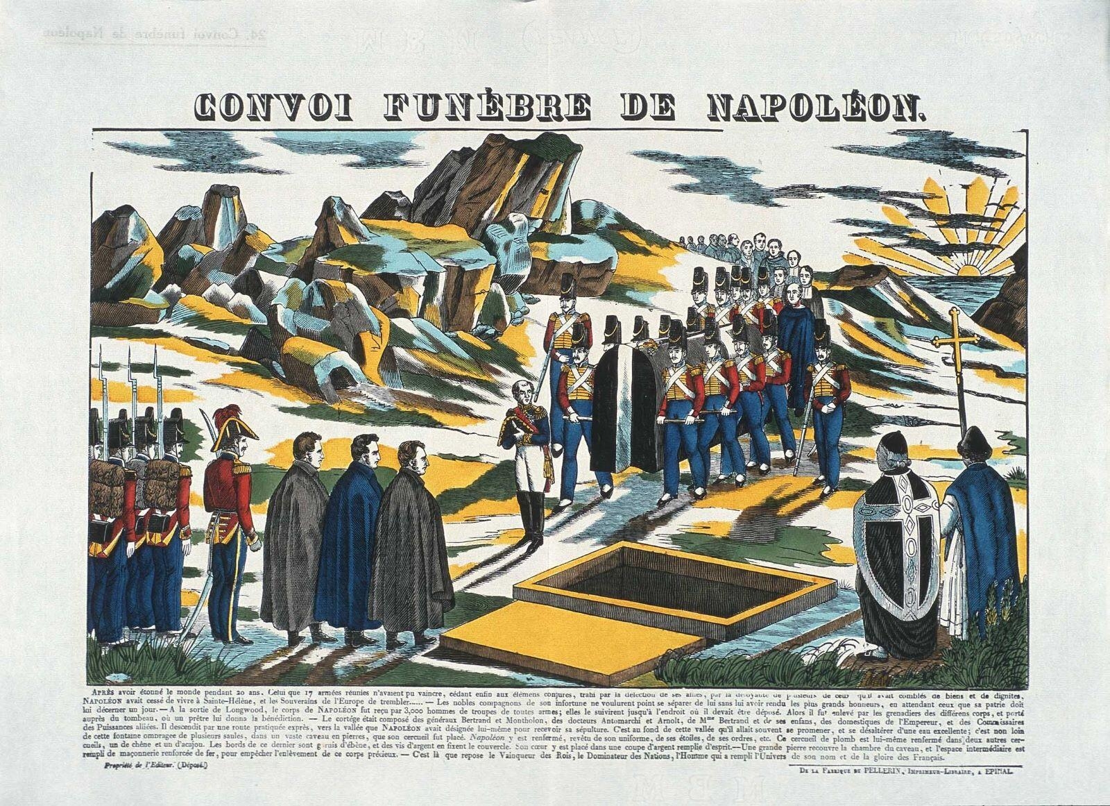 CONVOI FUNÈBRE DE NAPOLÉON. (titre inscrit)