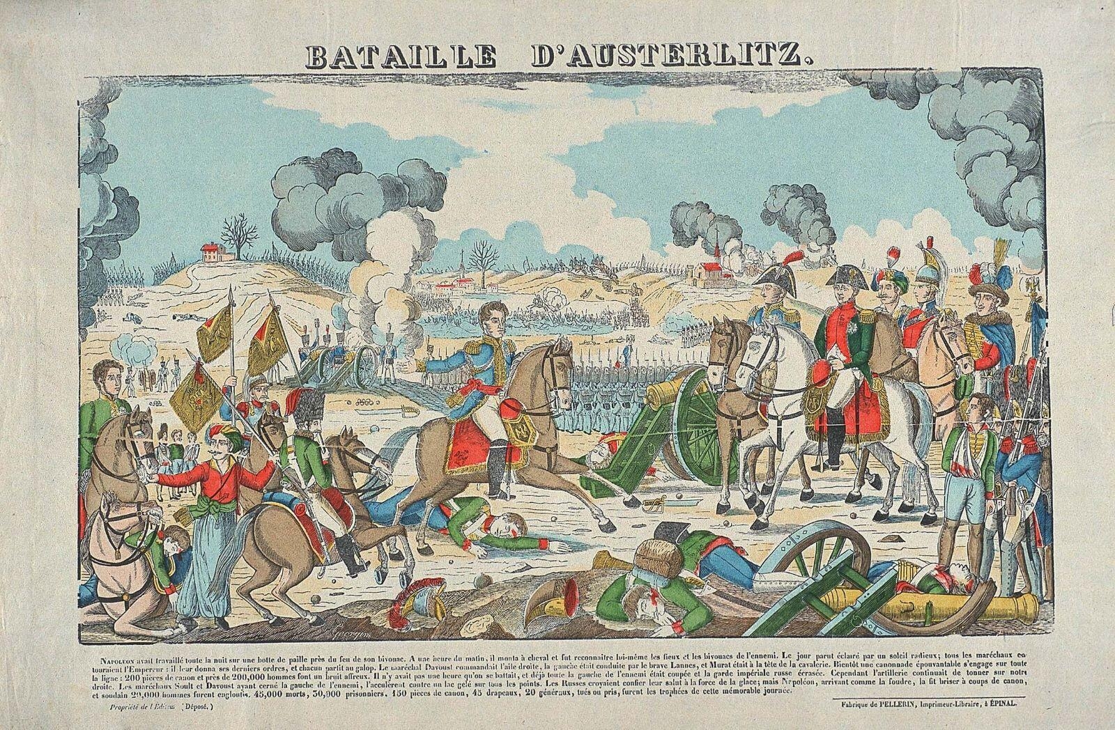 BATAILLE D'AUSTERLITZ. (titre inscrit)