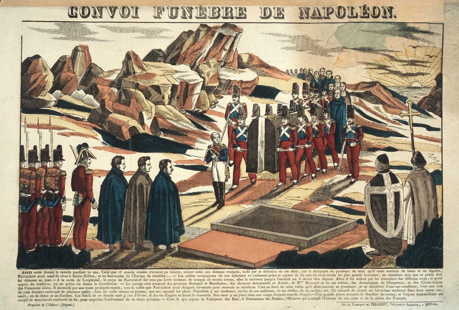CONVOI FUNEBRE DE NAPOLEON. (titre inscrit)