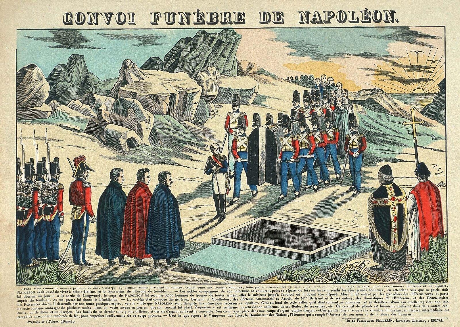 CONVOI FUNEBRE DE NAPOLEON. (titre inscrit)