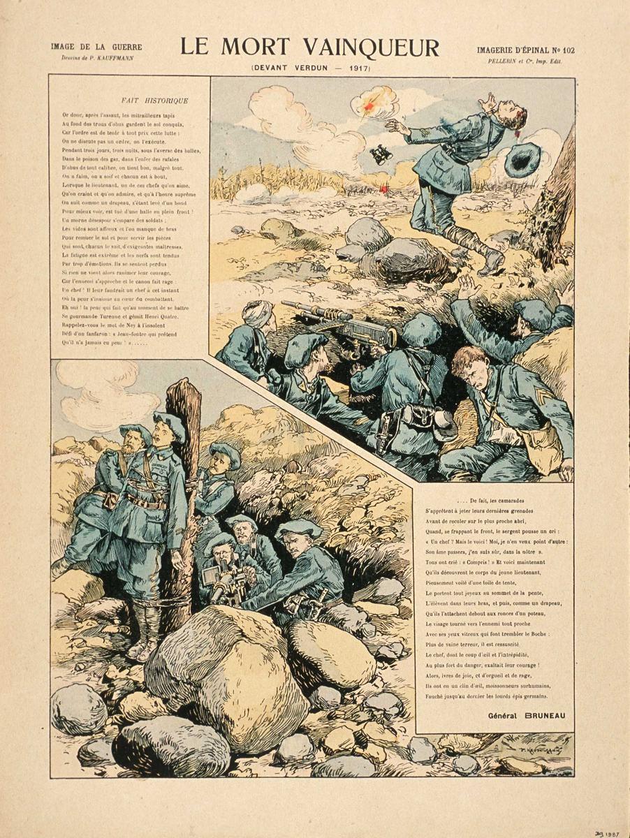 LE MORT VAINQUEUR / (DEVANT VERDUN - 1917) (titre inscrit)