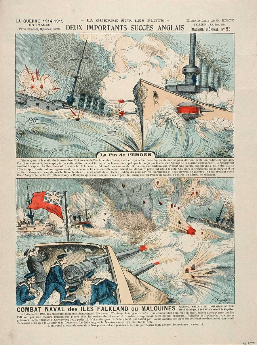 - LA GUERRE SUR LES FLOTS - / DEUX IMPORTANTS SUCCES ANGLAIS (titre inscrit)