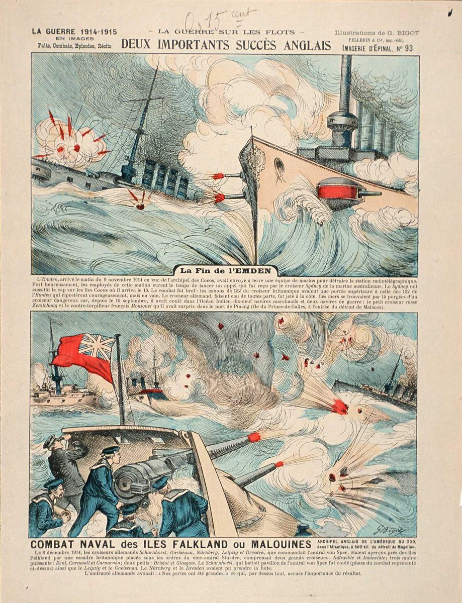 - LA GUERRE SUR LES FLOTS - / DEUX IMPORTANTS SUCCES ANGLAIS (titre inscrit)