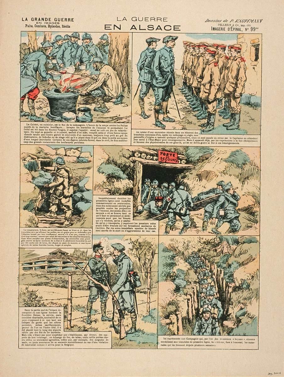 LA GUERRE / EN ALSACE (titre inscrit)