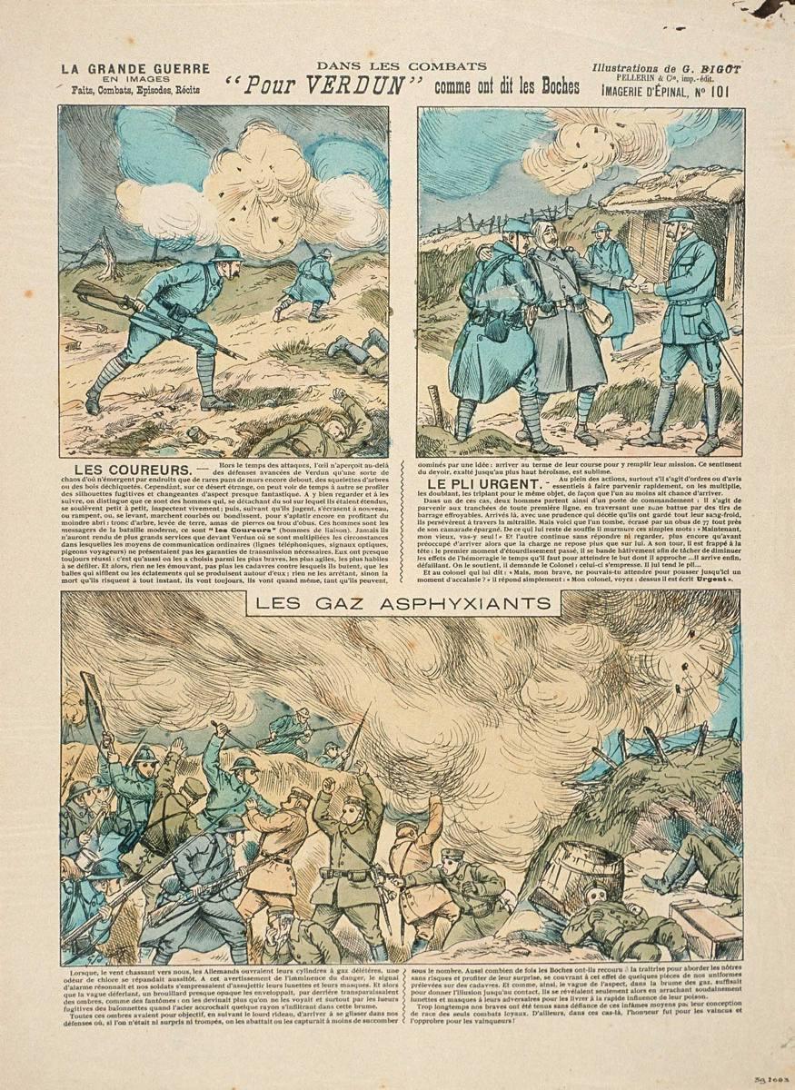 DANS LES COMBATS / 'Pour VERDUN' comme ont dit les Boches (titre inscrit)