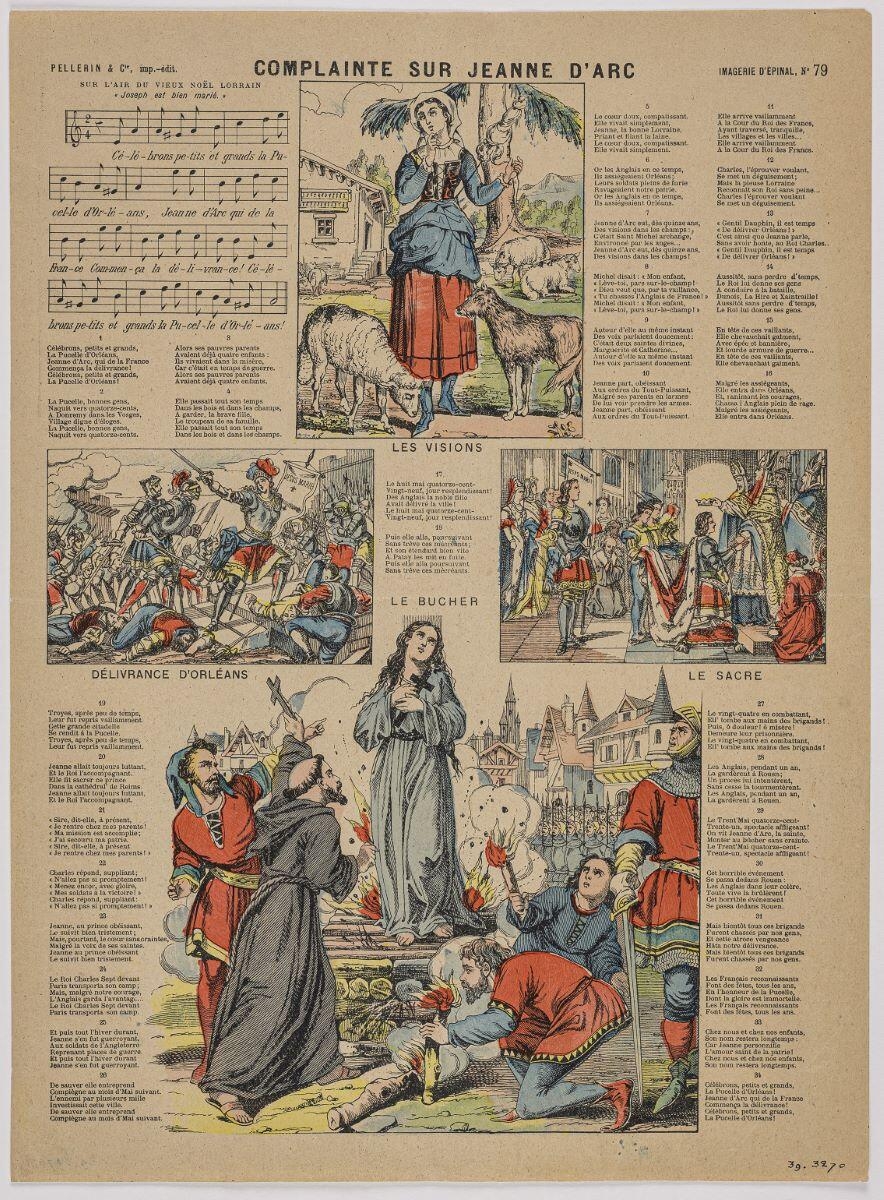 COMPLAINTE SUR JEANNE D'ARC (titre inscrit)