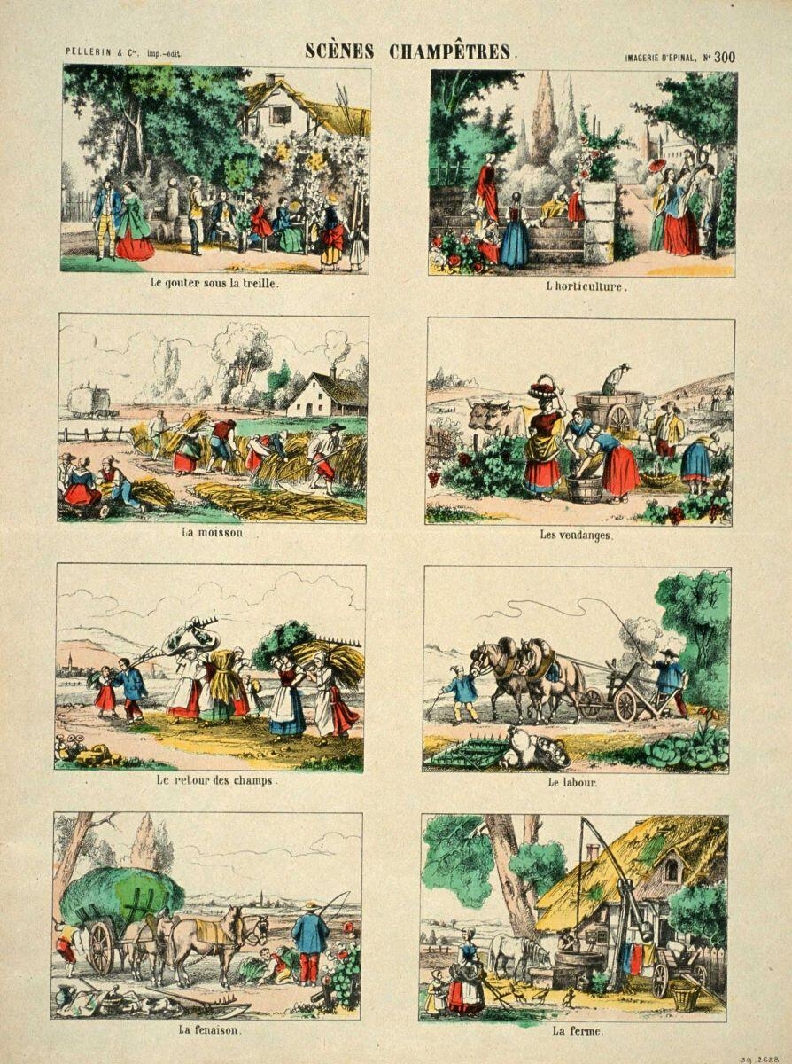 SCÈNES CHAMPÊTRES. (titre inscrit)