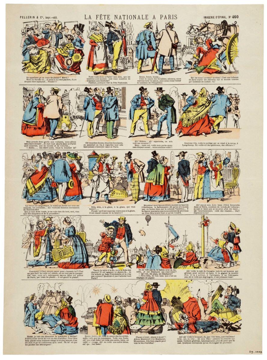 LA FÊTE NATIONALE A PARIS. (titre inscrit)
