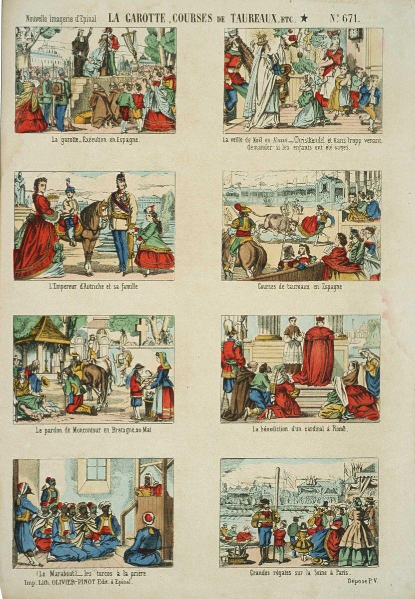 LA GAROTTE, COURSES DE TAUREAUX, ETC. N°.671. (titre inscrit)