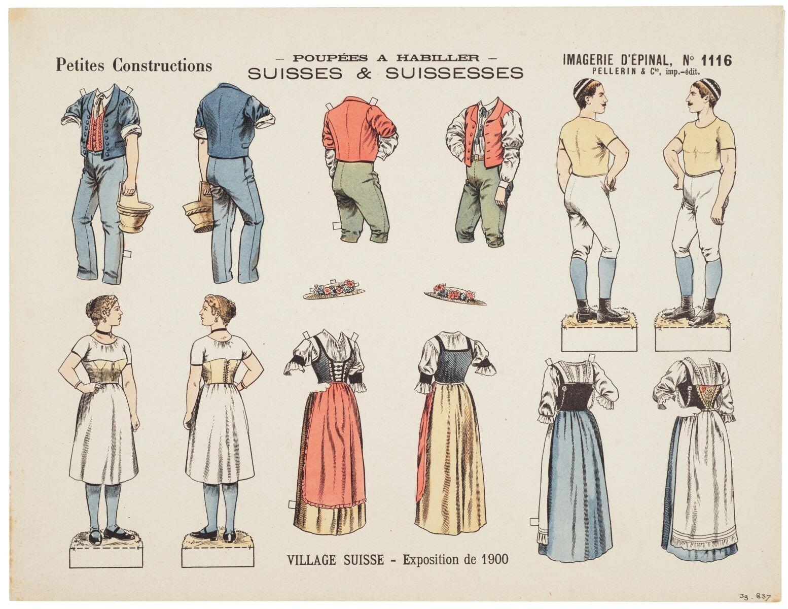 - POUPÉES A HABILLER - / SUISSES & SUISSESSES (titre inscrit)