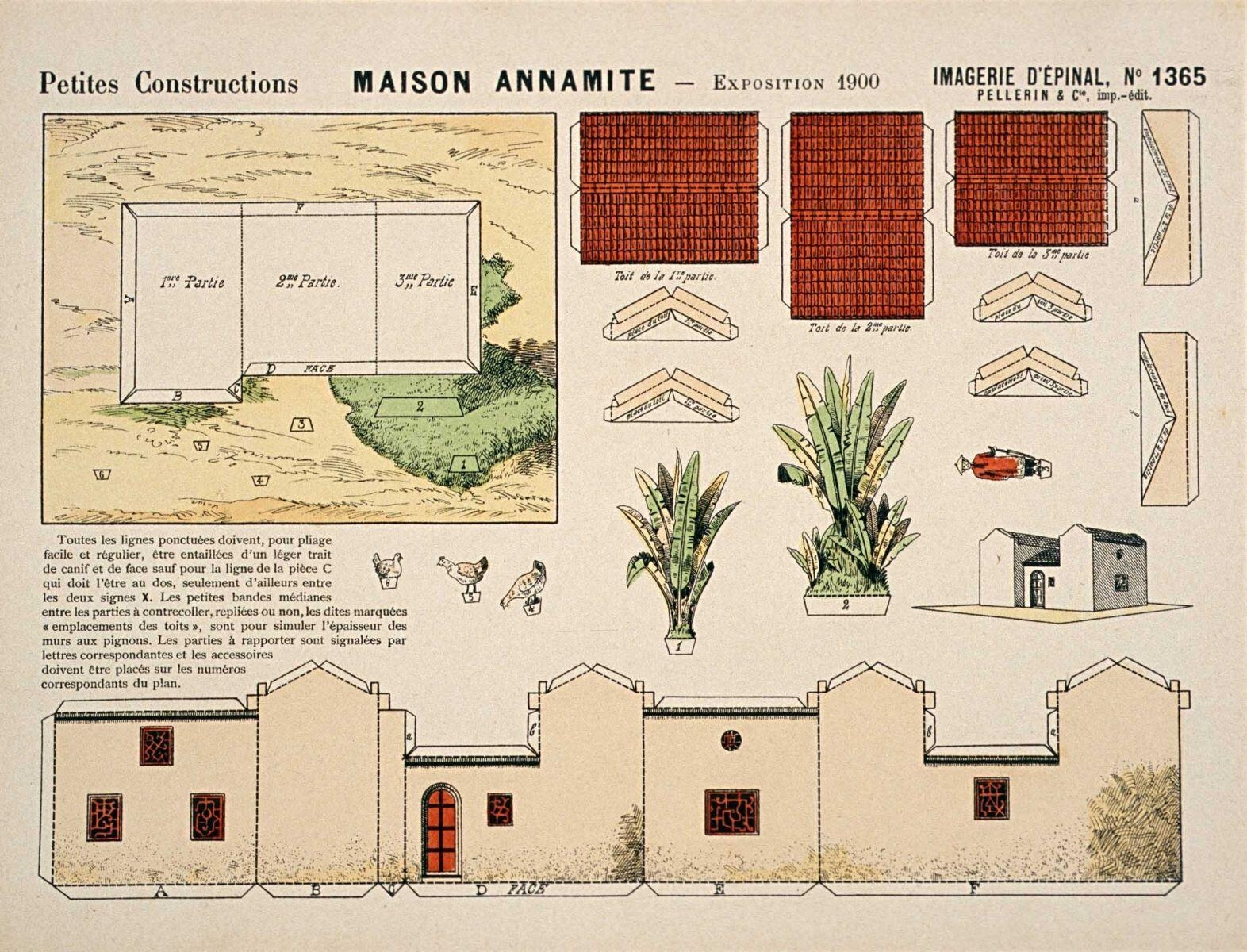MAISON ANNAMITE - EXPOSITION 1900 (titre inscrit)