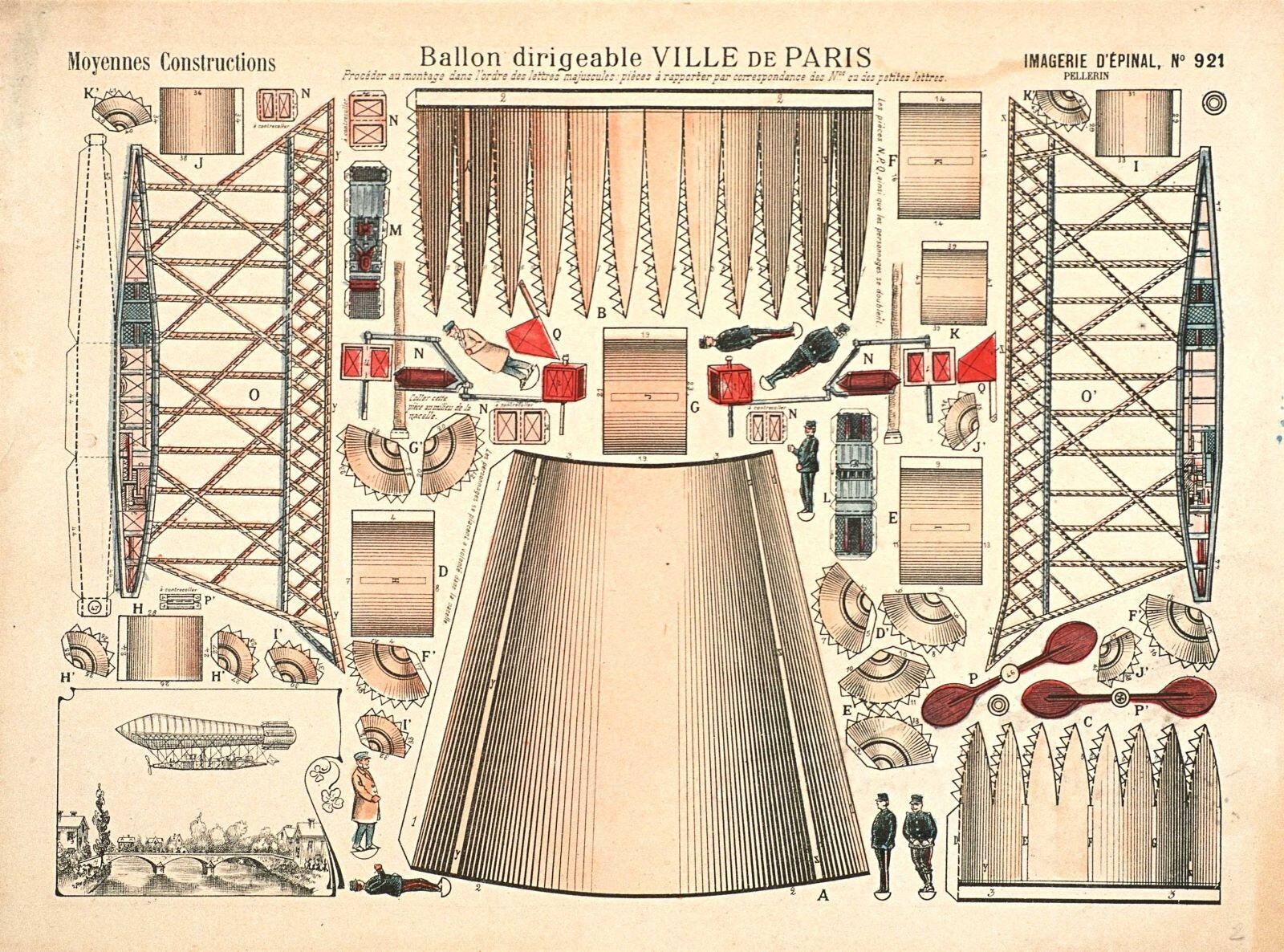 Ballon dirigeable VILLE DE PARIS (titre inscrit)