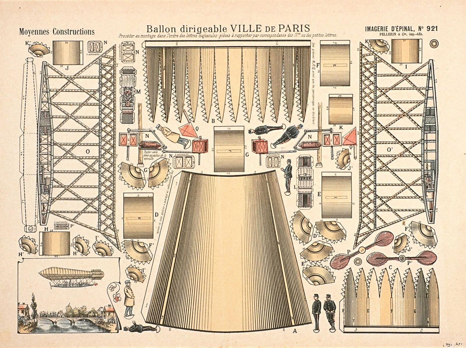 Ballon dirigeable VILLE DE PARIS (titre inscrit)