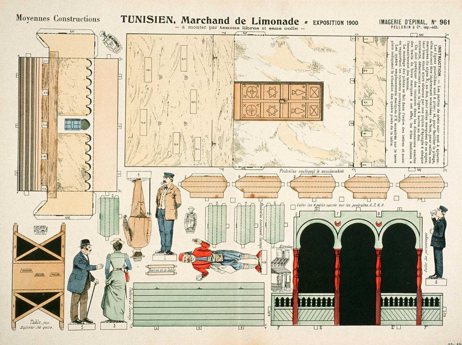 TUNISIEN, Marchand de Limonade = EXPOSITION 1900 (titre inscrit)