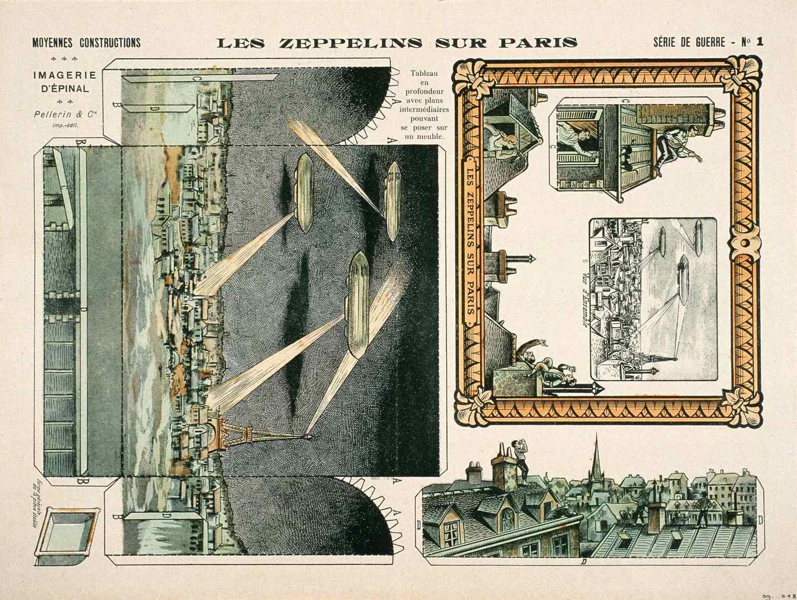 LES ZEPPELINS SUR PARIS (titre inscrit)
