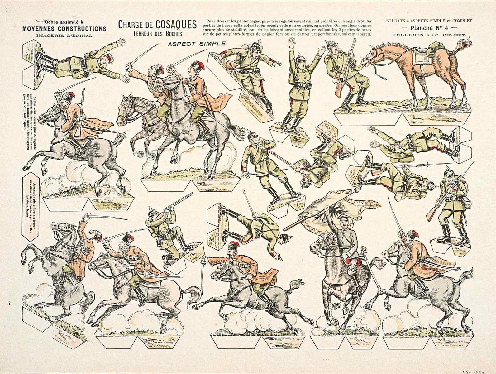 CHARGE DE COSAQUES / TERREUR DES BOCHES / ASPECT SIMPLE (titre inscrit)