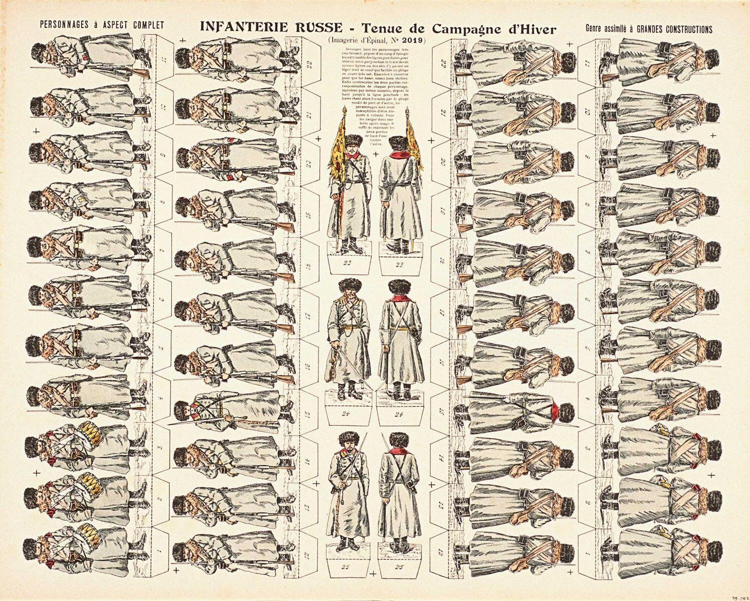 INFANTERIE RUSSE - Tenue de Campagne d'Hiver (titre inscrit)