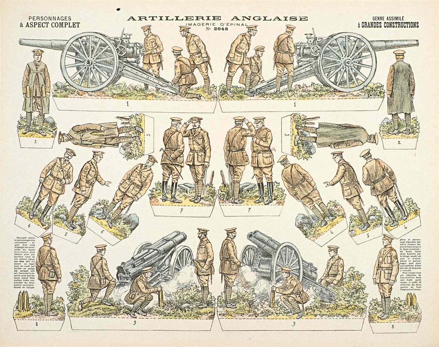 ARTILLERIE ANGLAISE (titre inscrit)