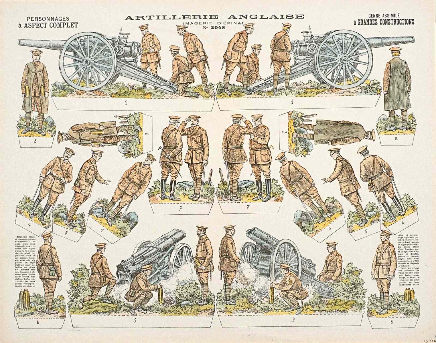ARTILLERIE ANGLAISE (titre inscrit)