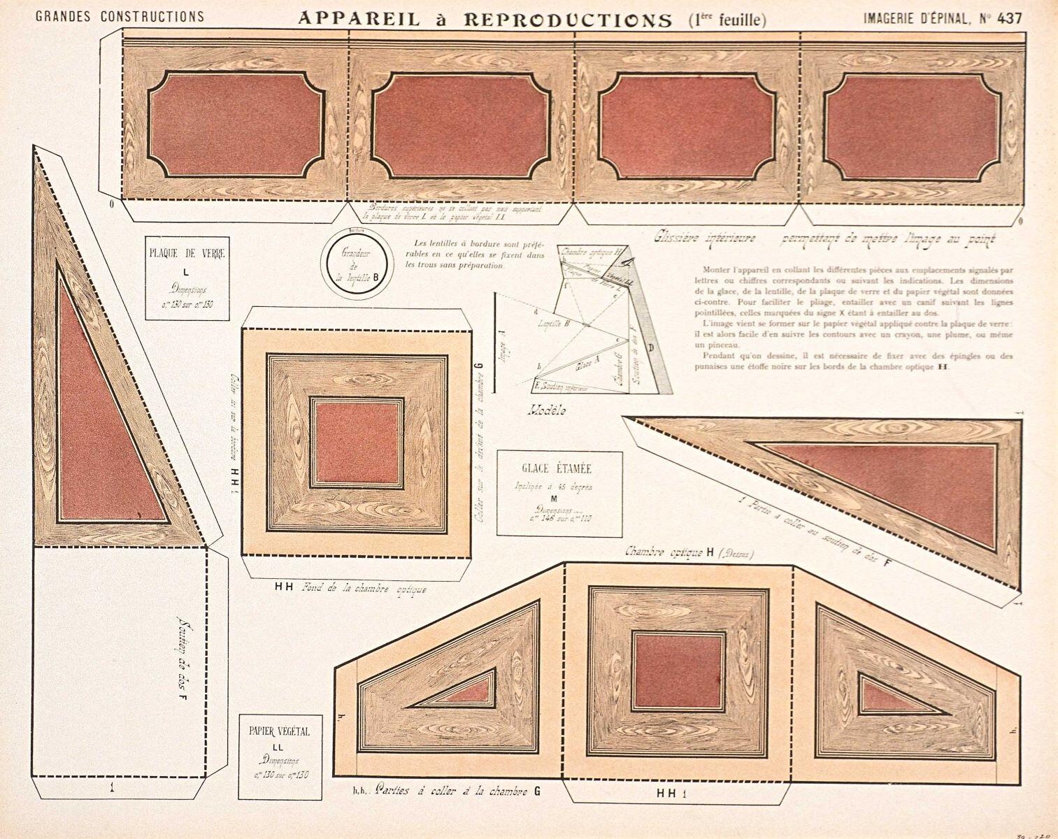 APPAREIL à REPRODUCTIONS (1ère feuille) (titre inscrit)