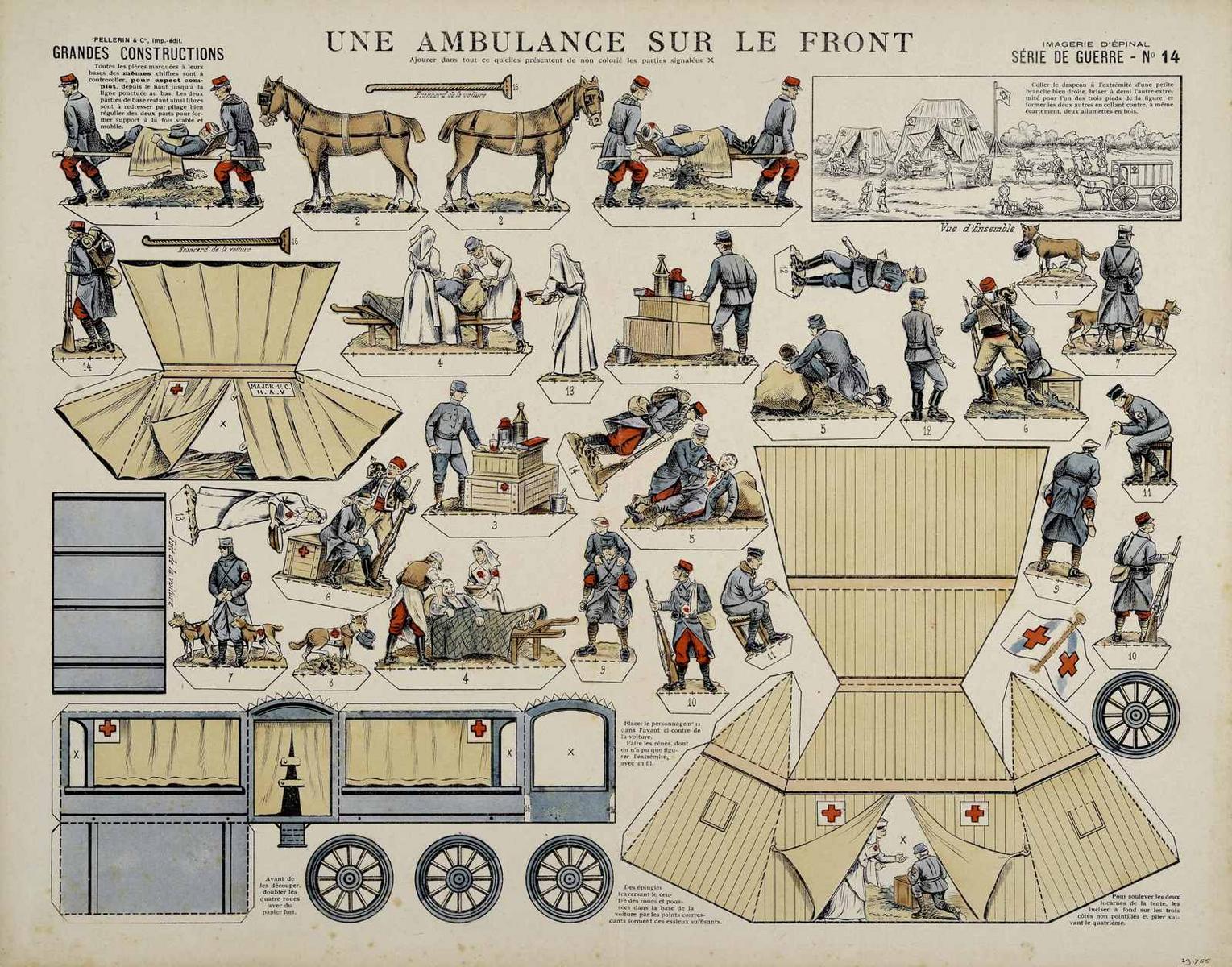 UNE AMBULANCE SUR LE FRONT (titre inscrit)