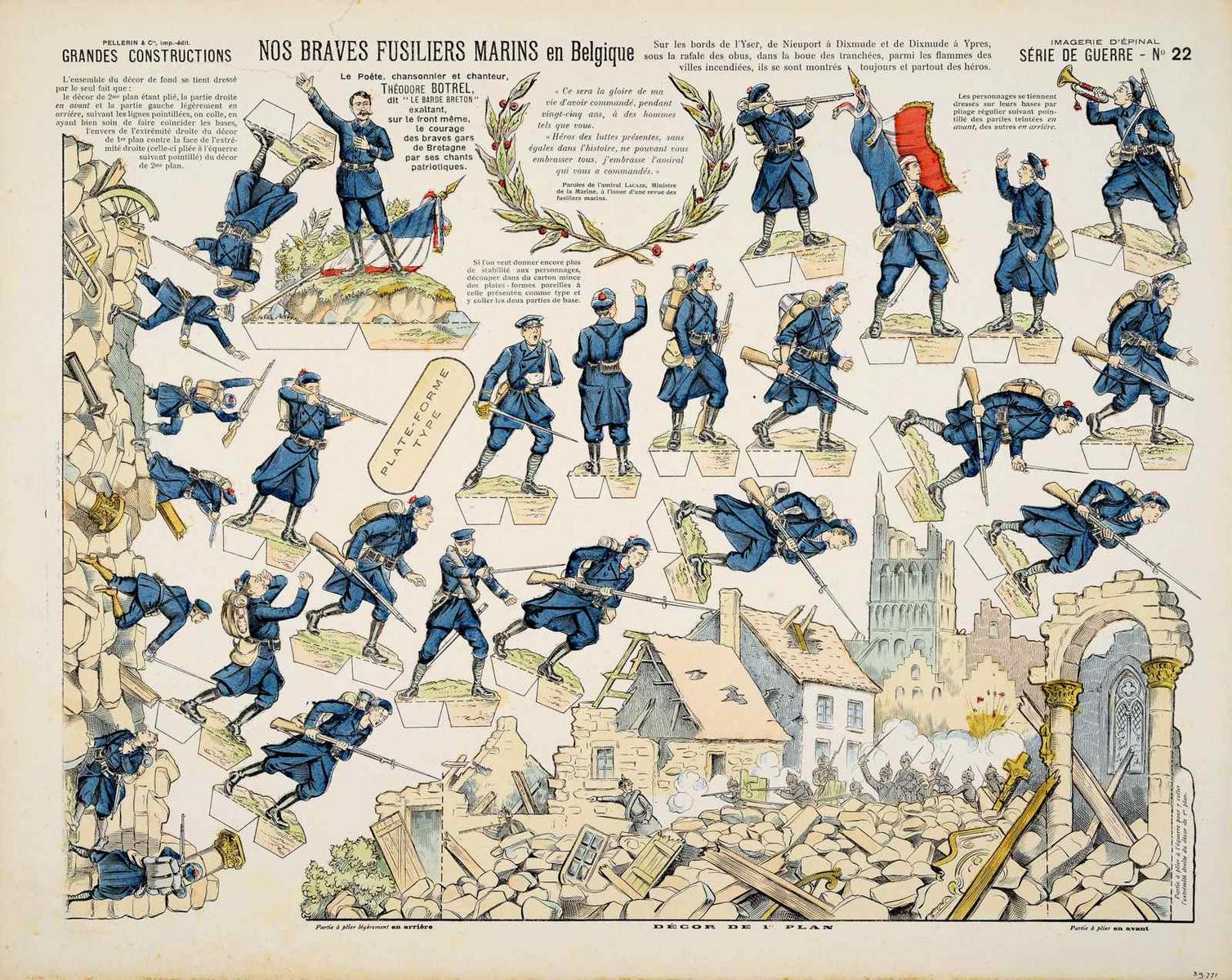 NOS BRAVES FUSILIERS MARINS en Belgique (titre inscrit)
