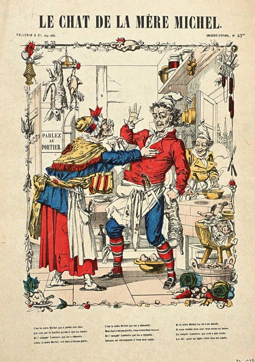 LE CHAT DE LA MÈRE MICHEL. (titre inscrit)