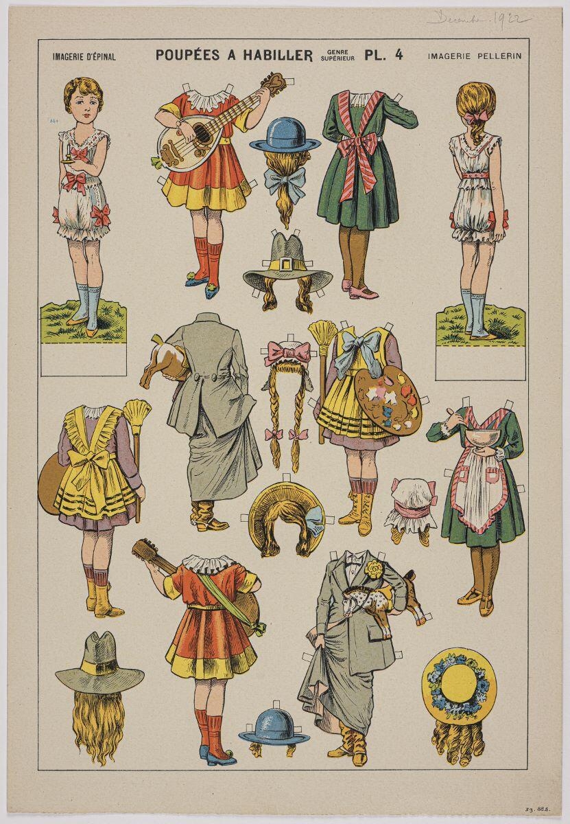 POUPÉES A HABILLER / GENRE SUPERIEUR PL. 4 (titre inscrit)