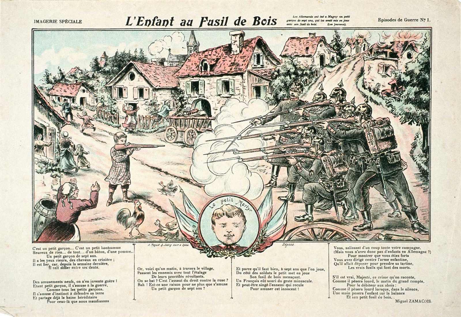 Chanson : L'Enfant au Fusil de Bois (titre inscrit)